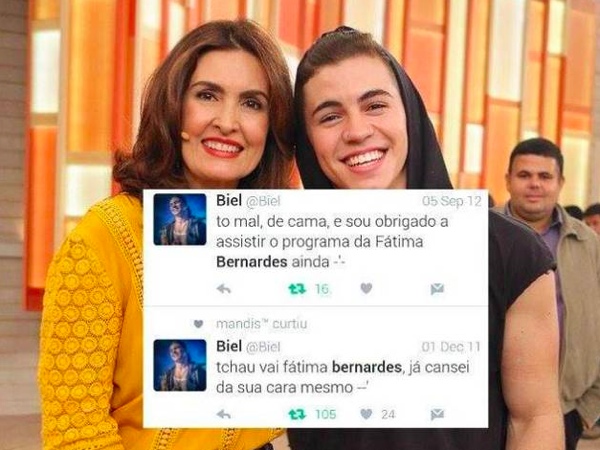 Biel criticou Fátima Bernardes