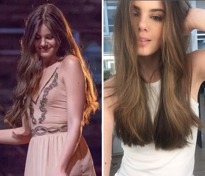Camila Queiroz antes e depois