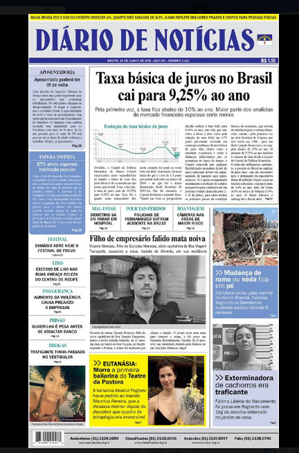 Globo divulga minissérie em jornal
