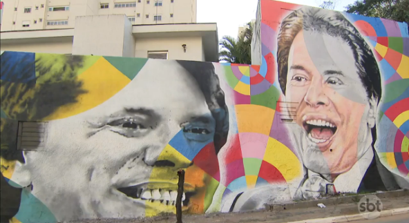 Silvio Santos ganha mural em São Paulo