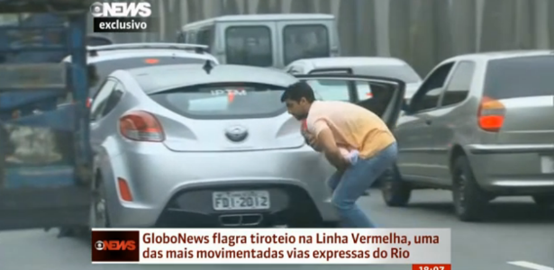 Tiroteio surpreende equipe da GloboNews no Rio de Janeiro
