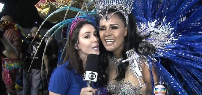 Profissionais da Globo reprovam comportamento de repórter durante o Carnaval