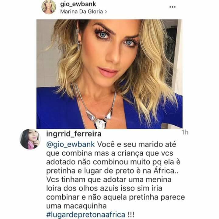 Internauta ofende filha de Giovanna Ewbank e Bruno Gagliasso (Reprodução/Instagram)