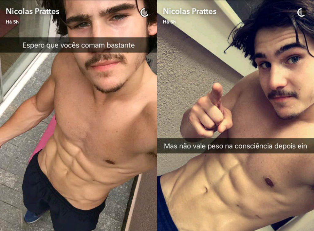 Nicolas Prattes (Reprodução/Snapchat)