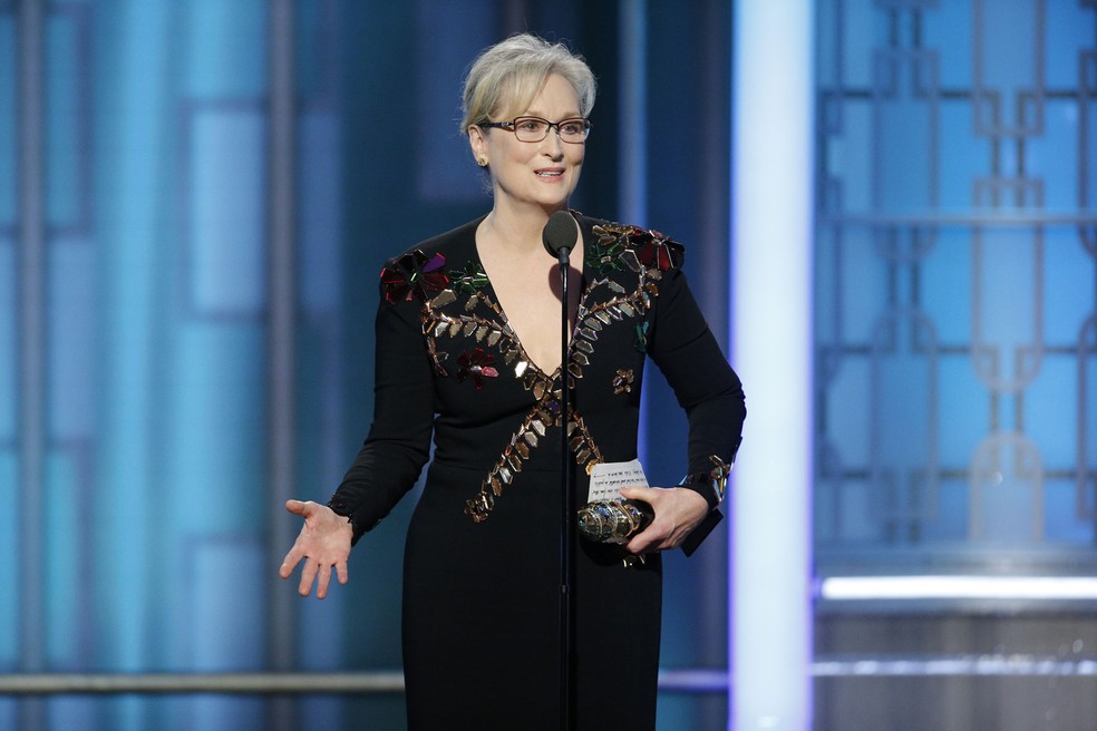 Meryl Streep no Globo de Ouro 2017