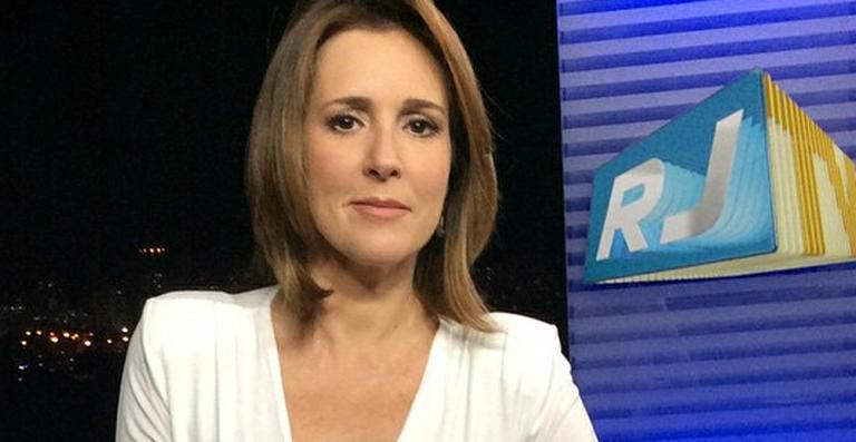 Renata Capucci se emocionou no RJTV (Divulgação)