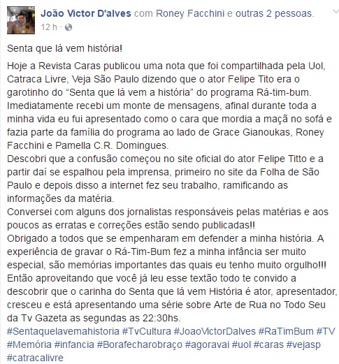 João Victor D'Alves (Reprodução/Facebook)