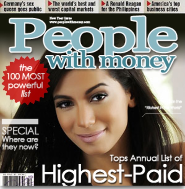 Anitta na capa de uma revista fictícia (Reprodução)