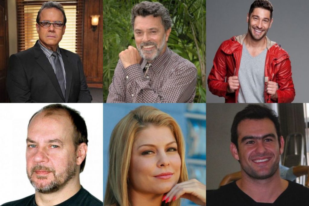 Andre Mattos, Raymundo de Souza, Victor Pecoraro, Paulo Cesar Grande, Barbara Borges e Thierry Figueira