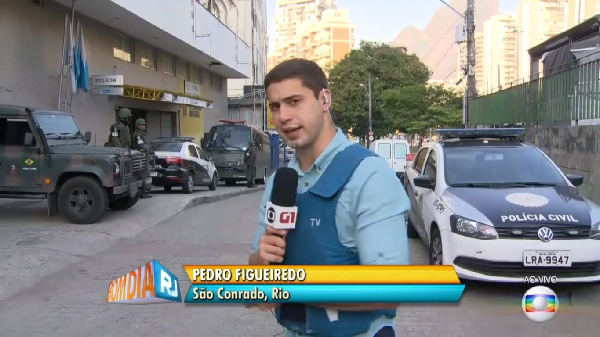 Canoplas fixas novas do jornalismo da Globo