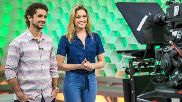 Fernanda Gentil e Felipe Andreoli apresentam o Esporte Espetacular (Reprodução/Globo)