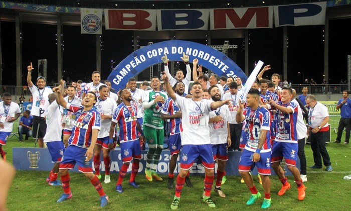 O Bahia foi o campeão da Copa do Nordeste de 2017; SBT Nordeste fará o certame em 2018