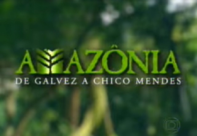 Logotipo da minissérie Amazônia