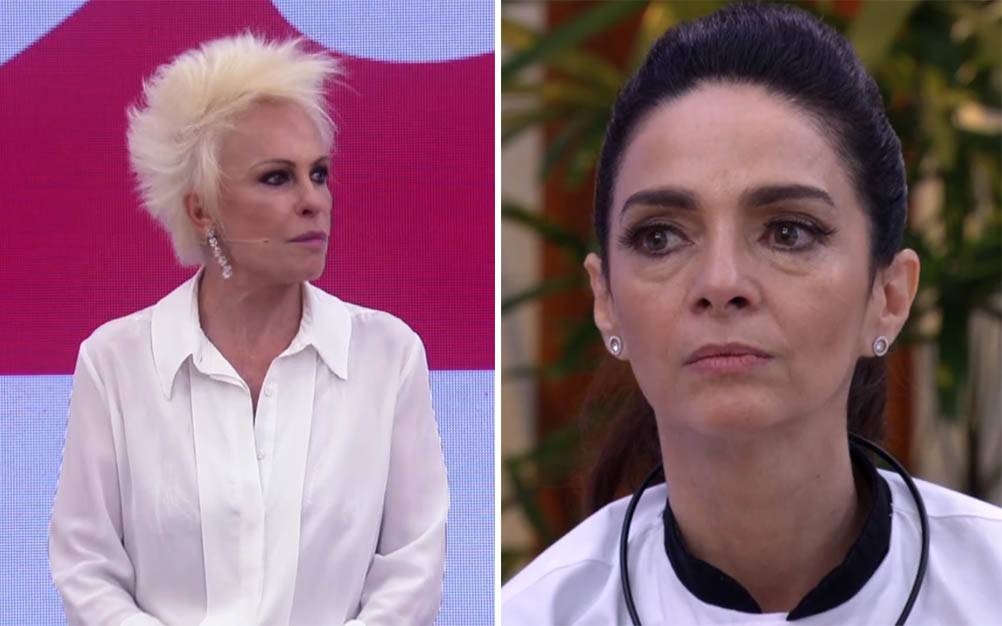 Ana Maria corrige Claudia Ohana ao vivo (Divulgação/TV Globo)