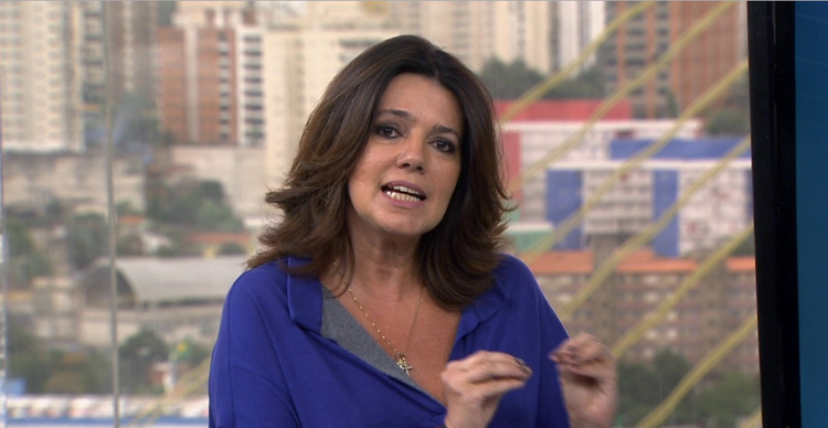 Mara Luquet quando ainda era comentarista da Globo