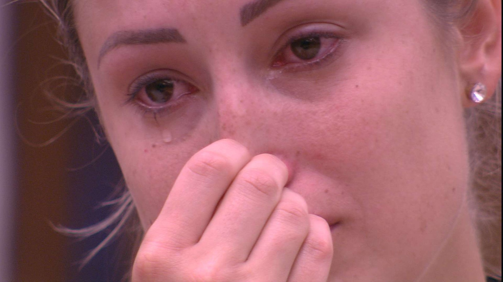 Jéssica chora após saída de Lucas no BBB18 (Reprodução: TV Globo)