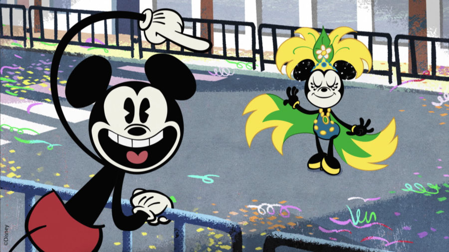 Mickey e Minnie no Carnaval brasileiro