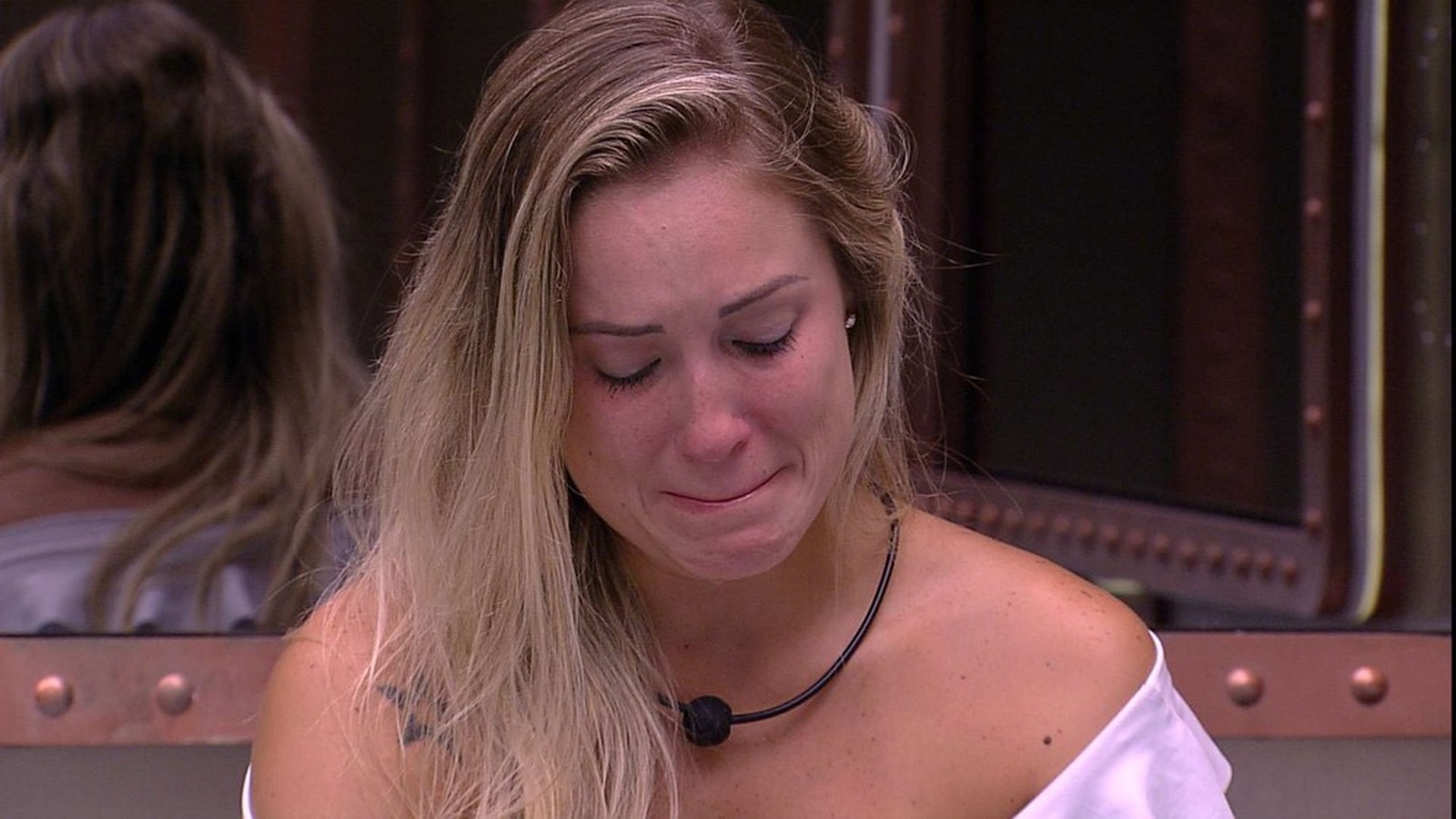 Jéssica chora de saudades de Lucas no BBB18 (Reprodução: TV Globo)