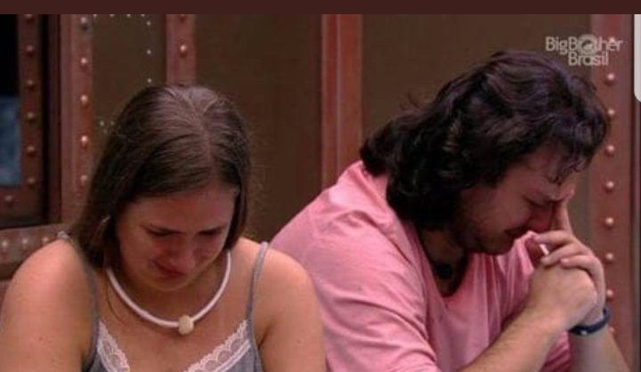 Diego e Patrícia choram após desistirem da Prova do Líder do BBB18
