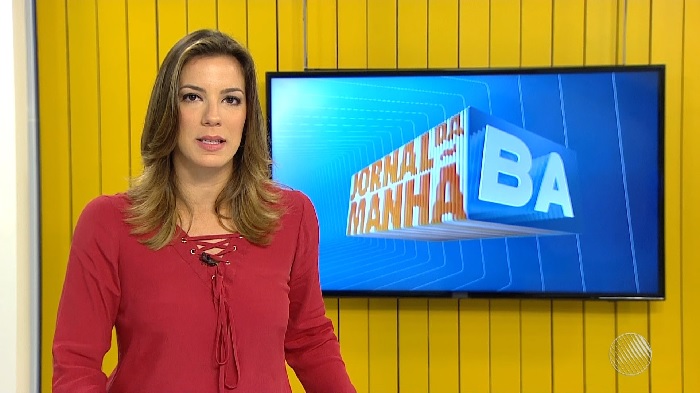 Jéssica Smetak: protagonista de mais um capítulo da guerra entre Globo e Record em Salvador (Reprodução/TV Bahia)