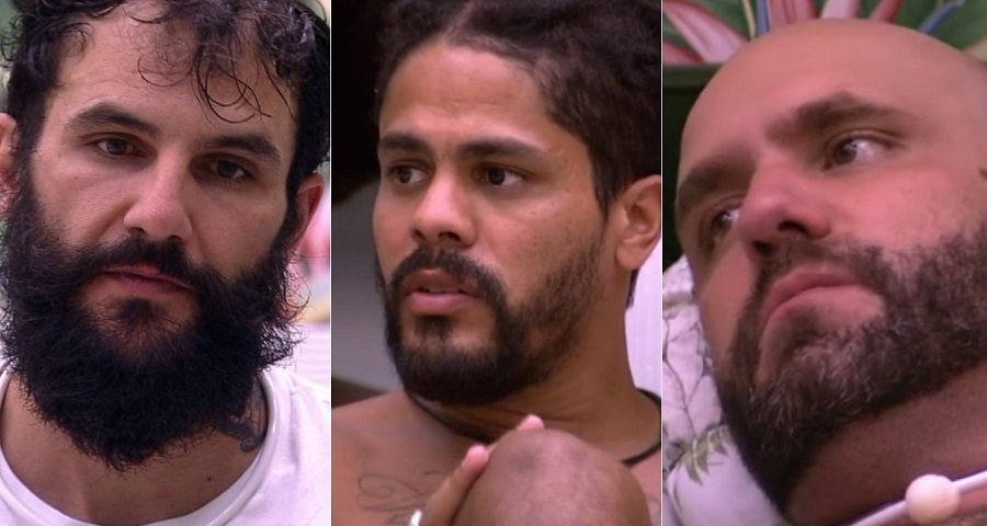 Wagner, Caruso e Viegas no BBB18 (Reprodução: TV Globo)