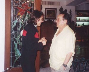 Florinda Meza e Roberto Bolaños em foto rara