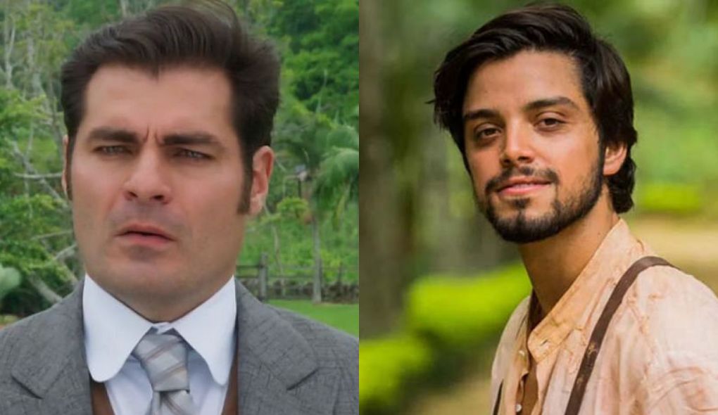 Darcy (Thiago Lacerda) e Ernesto (Rodrigo Simas) de Orgulho e Paixao