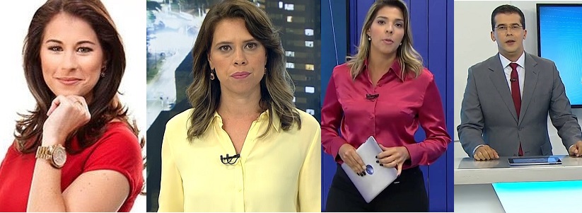 Jéssica Senra, Camila Marinho, Silvana Freire e Fernando Sodake: os protagonistas das mudanças na TV Bahia/Globo