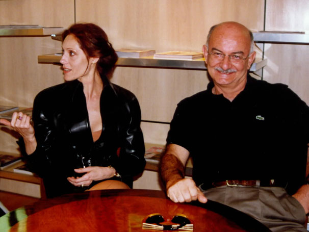 Christiane Torloni e o autor Silvio de Abreu