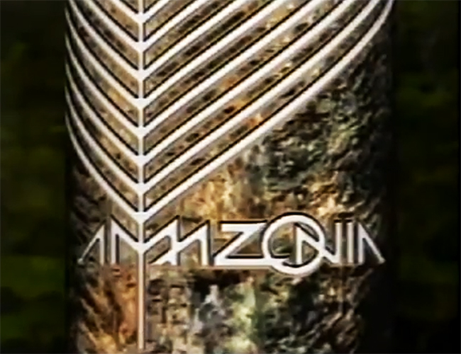 Logotipo da novela Amazônia, da Rede Manchete