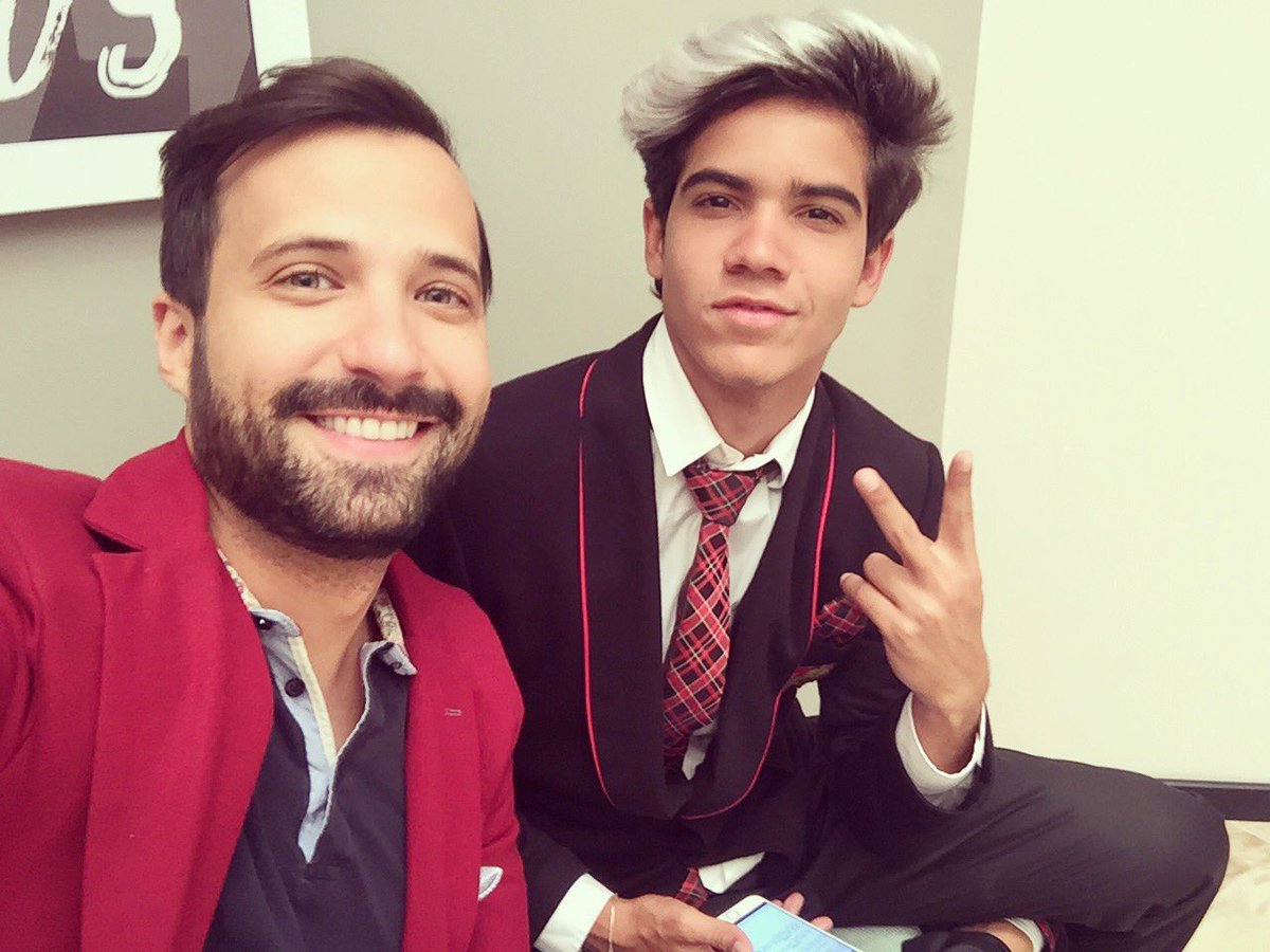 Rodrigo Massa e Flávio Nogueira estão no eleno da novela Like, da Televisa (Divulgação)