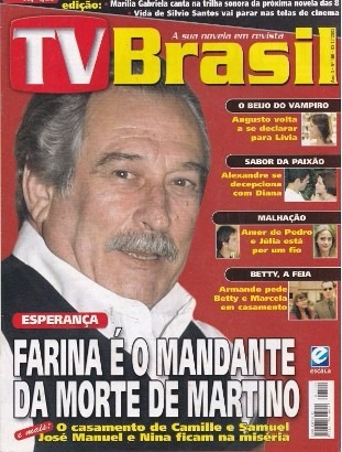 Paulo Goulart na capa de uma edição da revista TV Brasil da época