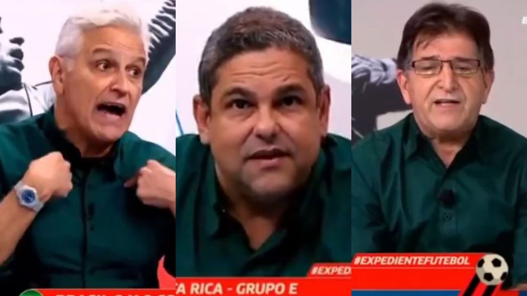 Fabio Sormani, Joao Guilherme e Rene Simoes no Expediente Futebol, programa do Fox Sports