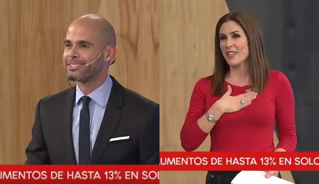 Julian Guarino e Daniela Ballester interromperam telejornal por causa de comemoracao de gol da Argentina na Copa do Mundo