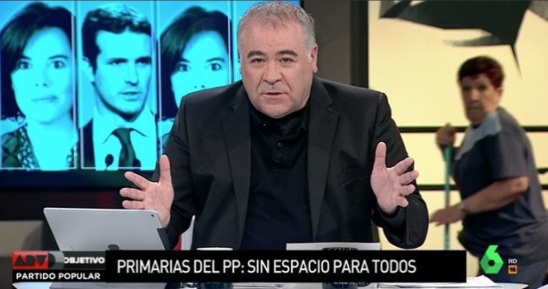 Faxineira apareceu durante programa ao vivo de TV espanhola