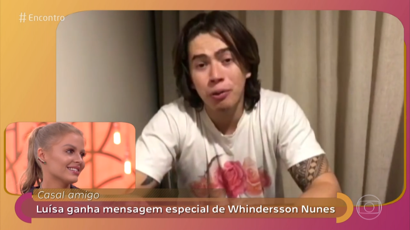 Luisa Sonza recebeu recado de Whindersson Nunes no Encontro