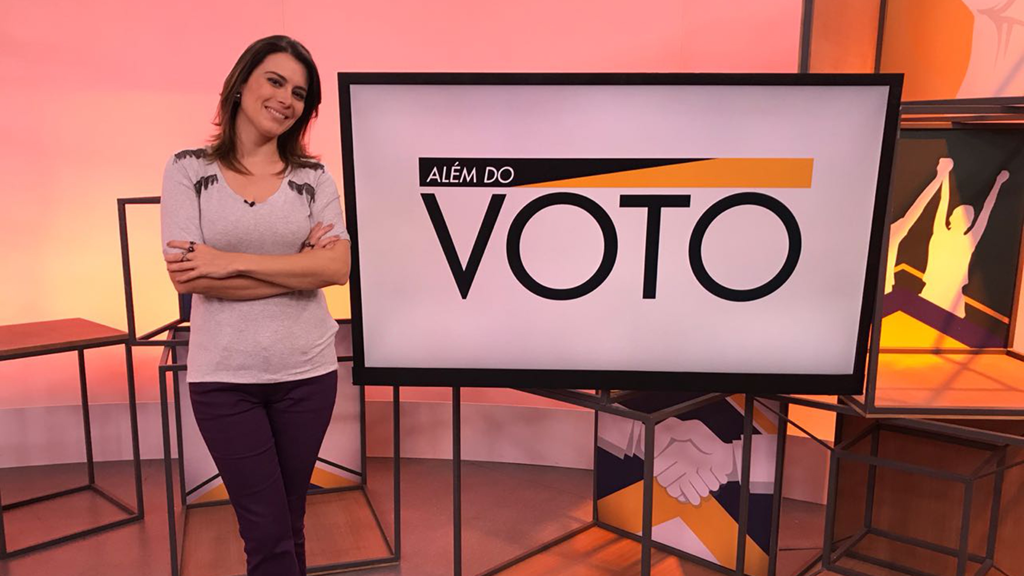 Michelle Loreto, na estreia da série ‘Além do voto’ no Como Será