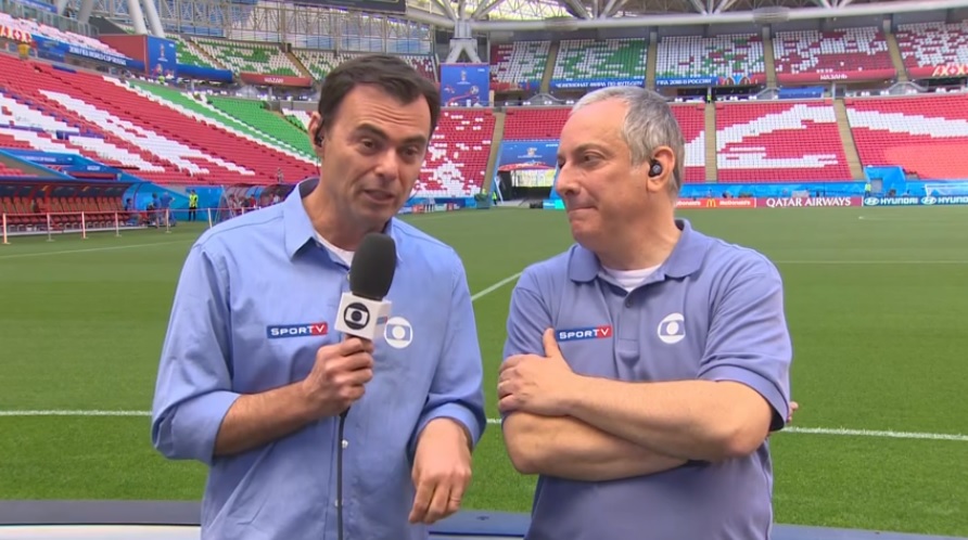 Tino Marcos e Jose Roberto Burnier falaram no Redacao SporTV sobre escritor que criticou o comportamento da equipe da TV Globo na Copa