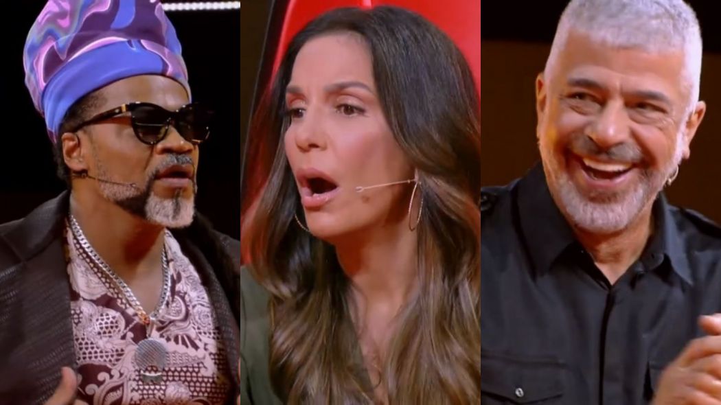 Carlinhos Brown, Ivete Sangalo e Lulu Santos no The Voice