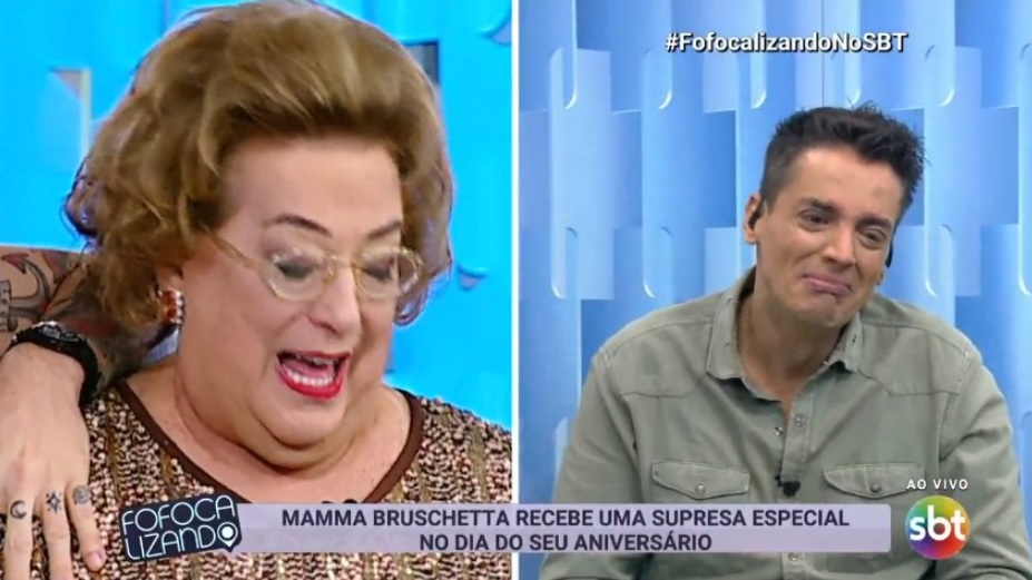 Mamma Bruschetta e Leo Dias no Fofocalizando