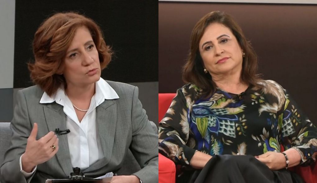 Miriam Leitao e Katia Abreu no Central das Eleicoes, da Globo News