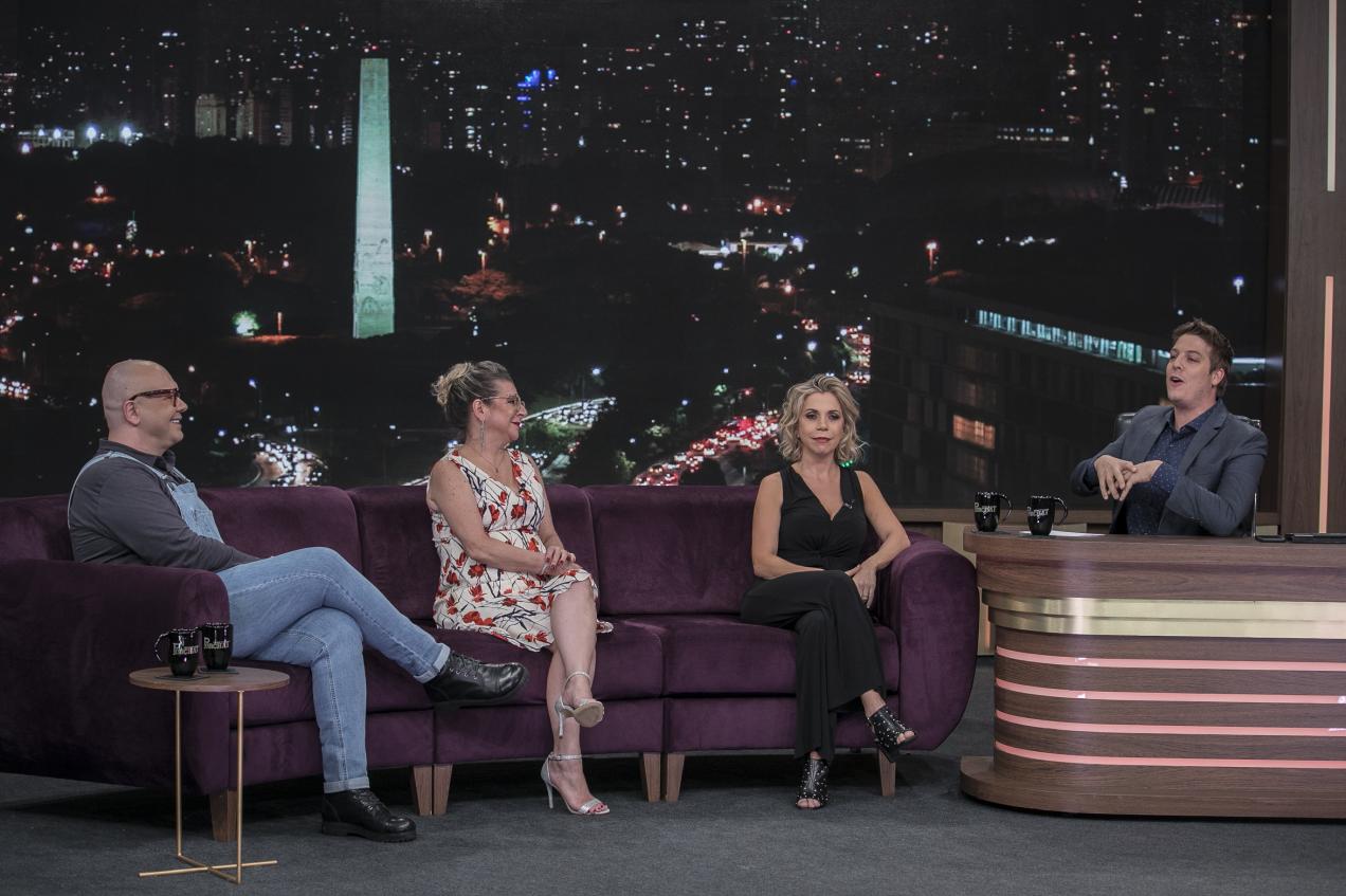 Felipeh Campos, Keila Jimenez e Marcia Piovesan explicam como surgem as fofocas envolvendo celebridades no Programa do Porchat