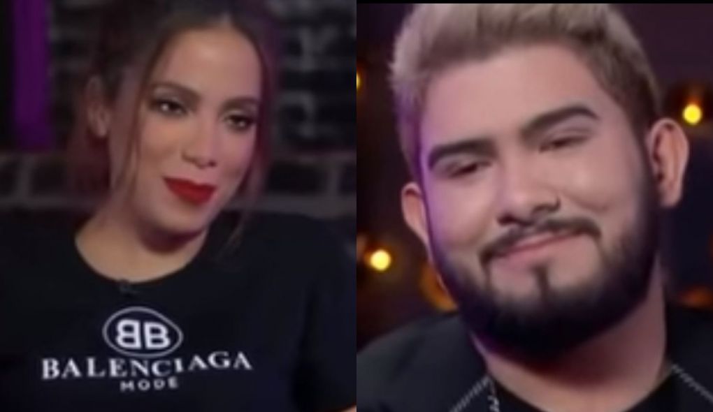 Anitta e Angel Elizondo, competido do The Voice do Mexico