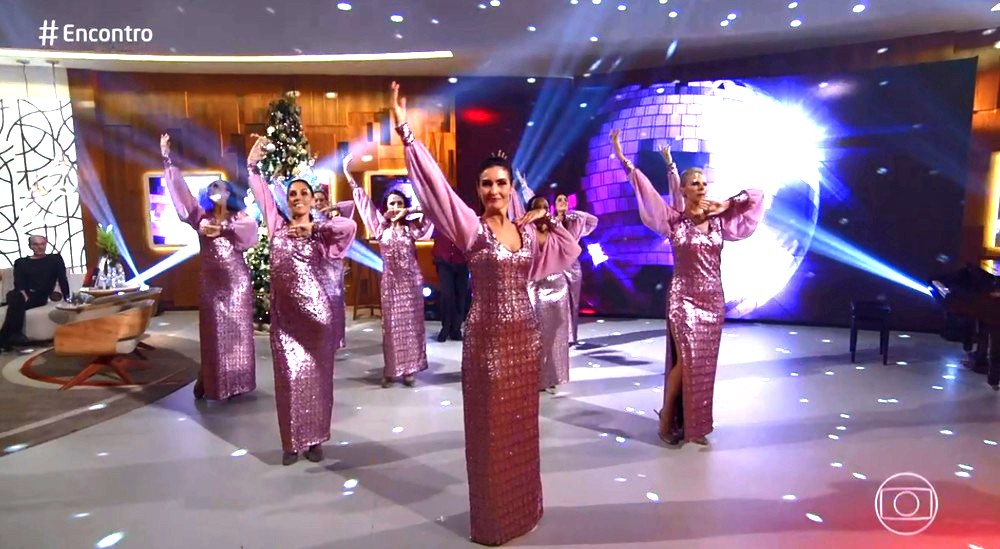 Fátima Bernardes dança no Encontro (Reprodução: TV Globo)