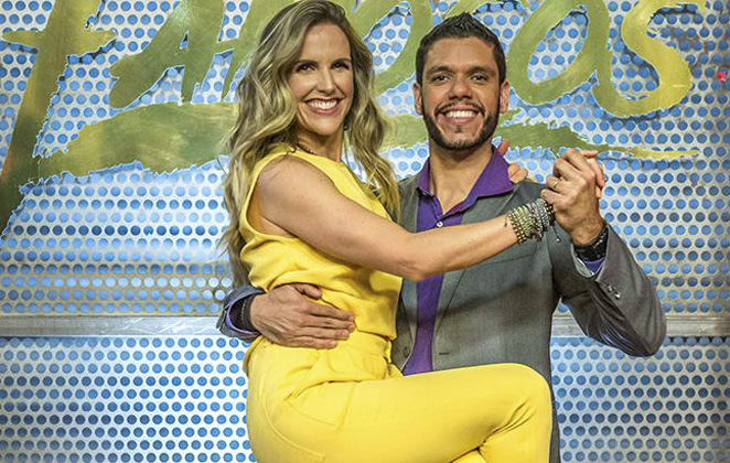 Mariana Ferrao e Ricardo Espeschit no Danca dos Famosos
