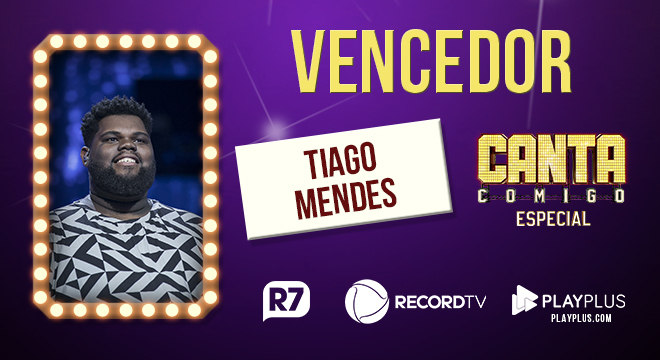 Tiago Mendes vence o Canta Comigo Especial (Record TV)