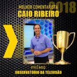 Caio Ribeiro ganhou prêmio Observatório da Televisão como Melhor Comentarista (Montagem: Reprodução)