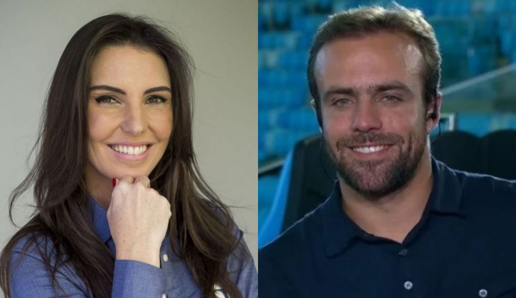 Glenda Kozlowski e Roger Flores, apresentadores do SporTV