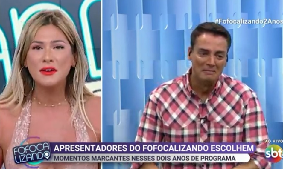 Livia Andrade e Leo Dias no Fofocalizando