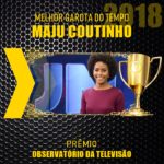 Maju Coutinho ganhou prêmio Observatório da Televisão como Melhor Garota do Tempo (Montagem: Reprodução)